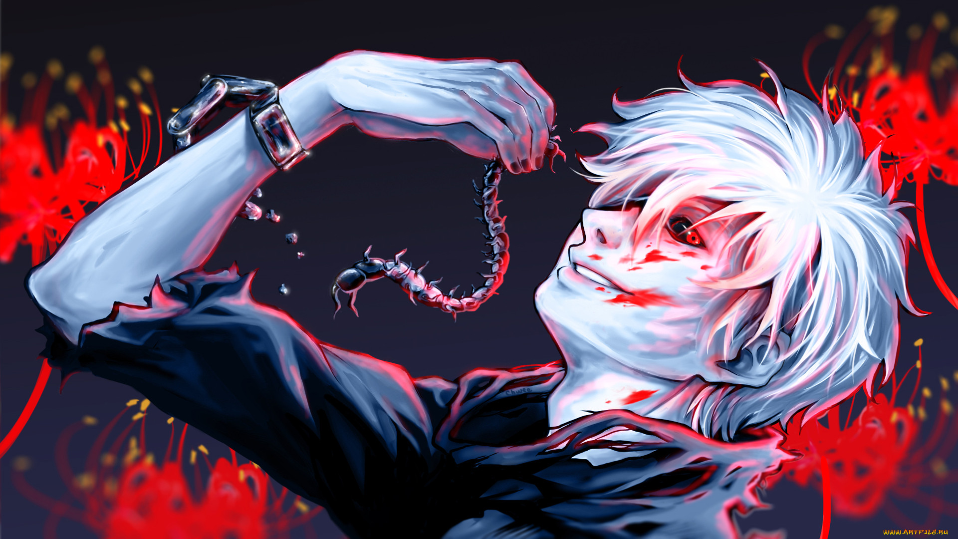 Обои Канеки. Wallpaper Kaneki.